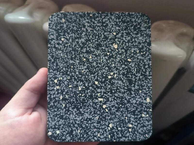 microscopic view of rubber compression